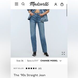 Madewell 90s Straight Jeans